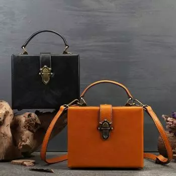 Johnature универсальная женская сумка из натуральной кожи в стиле ретро, модная маленькая сумочка, однотонные сумки на плечо из натуральной яловой кожи