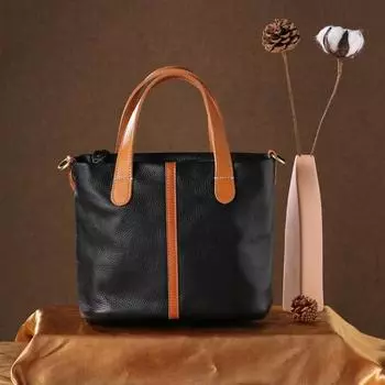 Johnature универсальная женская сумка из натуральной кожи, винтажная сумка из натуральной яловой кожи, однотонная сумка для отдыха, большие вместительные сумки на плечо