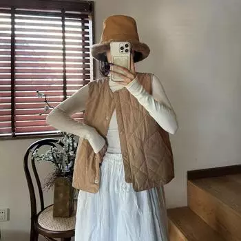 Johnature Warm Cotton Autumn Winter Casual Render Loose Thin Women Coats One Size легкие хаки