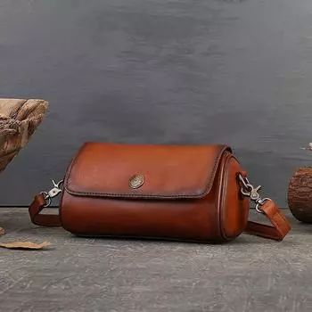 Johnature винтажная летняя сумка-подушка из натуральной кожи, универсальные однотонные женские сумки ручной работы на плечо и через плечо чёрный