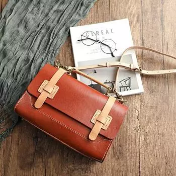 Johnature винтажная сумка-мессенджер ручной работы из натуральной кожи, портативная женская сумка из натуральной яловой кожи, однотонные сумки на плечо чёрный