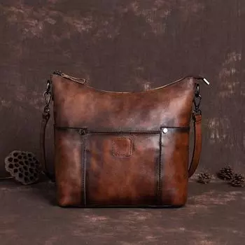 Johnature винтажная универсальная женская сумка из натуральной кожи для отдыха из натуральной мягкой яловой кожи, сумки на плечо и через плечо