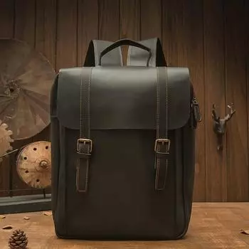 Johnature винтажный мужской рюкзак из натуральной кожи, натуральная натуральная яловая кожа, большая вместительность, мужские дорожные сумки, компьютерный рюкзак
