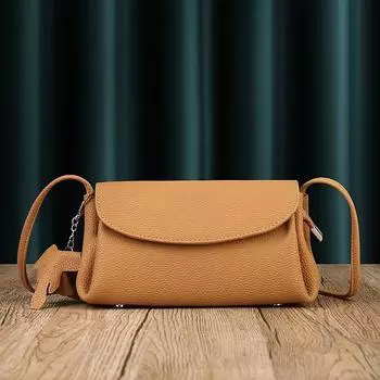 Johnature женская летняя маленькая сумка из мягкой натуральной кожи, простые однотонные универсальные сумки из воловьей кожи на плечо и через плечо чёрный