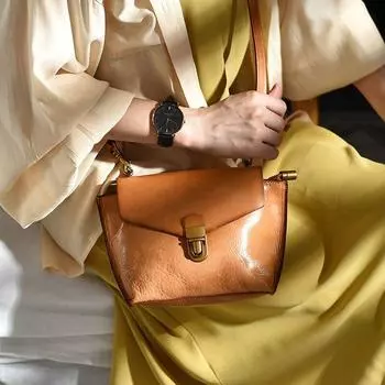 Johnature женская сумка из натуральной кожи ручной работы, простые мягкие сумки из натуральной яловой кожи в стиле ретро, однотонные сумки на плечо и через плечо