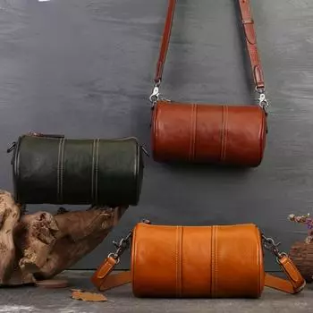 Johnature женская сумка-подушка из натуральной кожи, однотонная ретро однотонная натуральная мягкая яловая кожа, универсальные сумки на плечо и через плечо красно-коричневый