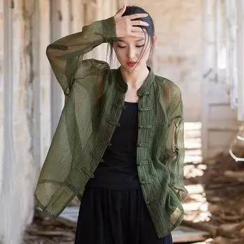 Johnature женские летние рубашки с длинным рукавом, однотонные винтажные блузки с длинными рукавами и пуговицами, свободные женские рубашки One Size белый