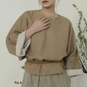 Johnature женские винтажные льняные футболки свободные весенние футболки с рукавами «летучая мышь» женские футболки с вышивкой One Size хаки