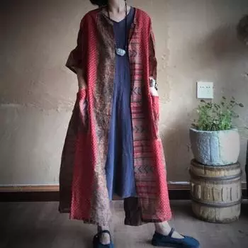 Johnature Женские винтажные принты с цветочным принтом Длинные рубашки с круглым вырезом и рукавами «летучая мышь» Осенние высококачественные женские длинные рубашки One Size