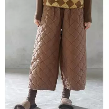 Johnature Женские винтажные прямые брюки, однотонные, на пуговицах, свободные, осенние брюки, теплые, плотные, повседневные женские брюки One Size кофейный