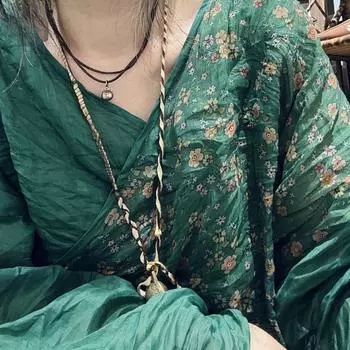 Johnature Женские рубашки с винтажным принтом и цветочным принтом в китайском стиле, блузки с V-образным вырезом и длинным рукавом, высококачественные рубашки One Size