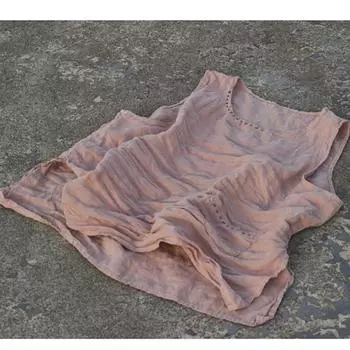 Johnature женские винтажные топы на бретелях, однотонные летние топы с круглым вырезом и карманами в стиле пэчворк One Size светло-зеленый