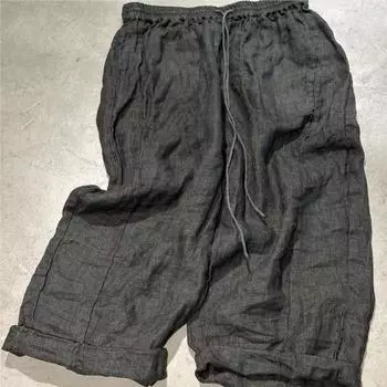 Johnature Женские зимние модные винтажные повседневные брюки в нишевом китайском стиле, свободные ретро-штаны One Size серый