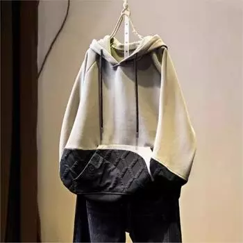 Johnature Женские зимние свободные топы с капюшоном и длинными рукавами в китайском стиле в винтажном стиле One Size