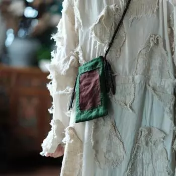 Johnature Женский Винтажный Аксессуар Зеленый One Size зелёный