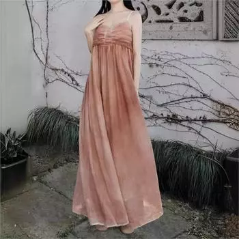 Johnature Женское летнее градиентное платье в китайском стиле с разрезом по горловине, модное винтажное ретро-платье без рукавов One Size