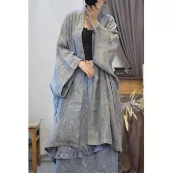 Johnature женское весеннее нишевое нерегулярное винтажное пальто в китайском стиле однотонное повседневное индивидуальное пальто в стиле ретро