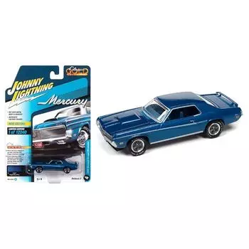 Johnny Lightning 1/64 mercury cougar eliminator 1969 blue Mercury Cougar Eliminator mini car [product]