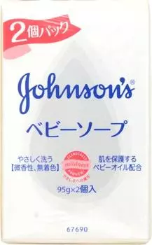 Johnson Baby Мыло 95г х 2 шт.