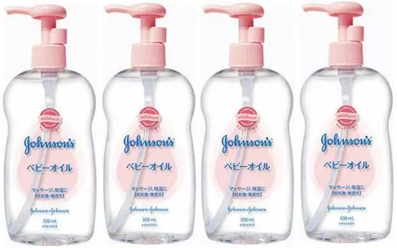 Johnson Baby Oil Slightly Scented 300mL x 4 pieces [Bulk Purchase]