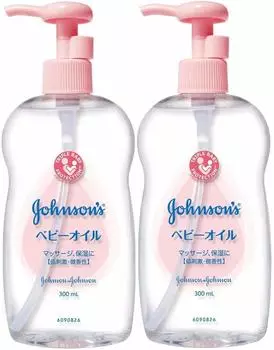 Johnson Baby Oil Slightly Scented 300mL x 2 Sets [Bulk Purchase]