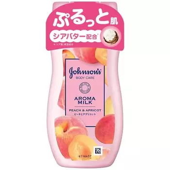 Johnson Body Care Aroma Milk Длительное увлажнение лосьон для тела с ароматом персика и абрикоса 200 мл