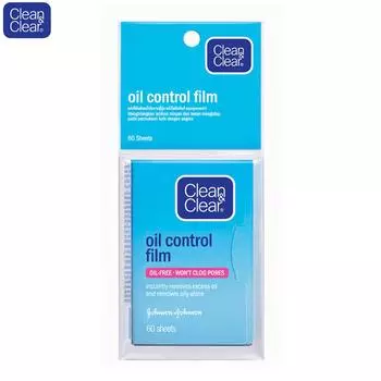 Johnson & Johnson Clean & Clear жиросжигающая пленка, без масла, не закупоривает поры, мгновенно удаляет излишки масла, 60 листов 60 Sheets