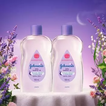 Johnson s Baby Bedtime Oil Double Plan 500мл+500мл, корейская косметика