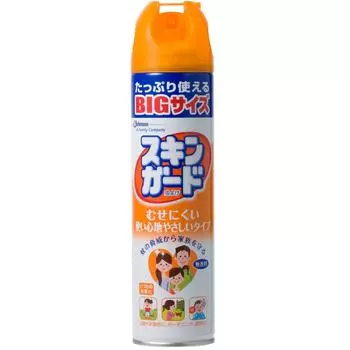 Johnson Skin Guard Инсектицидный репеллент Большой аэрозоль Содержит Алоэ Насекомых Для Наружного Против Комаров Спрей, Емкость, Тип, 250 мл, Экстракт,