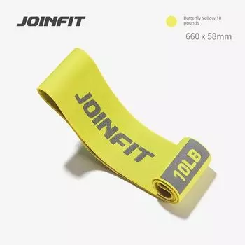 Joinfit Hip Yoga Elastic Band Female Fitness Resistance Band Hips Training Elastic Force Circle Male Stretch Squat Dish Yellow 10 lbs (Entry and Rehab)