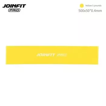 Joinfit Латексное кольцо мини для мужчин и женщин для йоги, похудения ног и бедер, силовых тренировок, натяжения, сопротивления, эластичная лента Yellow PRO 5 lb MINI