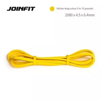Joinfit Thickened Tension Band Strength Training Thick Circle Yoga Pull-up Resistance Band Squat Hip Stretching Yellow [5-15 lb]]
