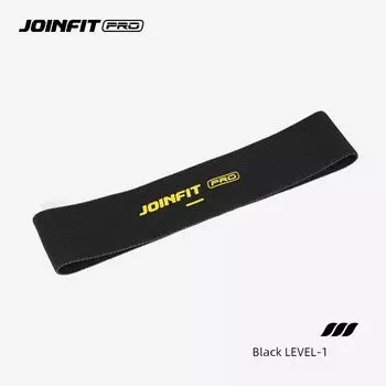 Joinfit Вязаная Эластичная Сила Круга Профессиональное Спортивное Оборудование Веревка Тренировки Женский Фитнес Бедра Мужчины Мини Пояс для Йоги Анти-Бедра Light/Black 15 lb