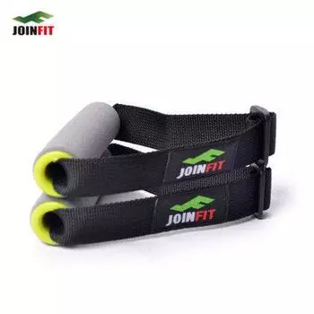 Joinfit Yoga Elastic Belt Open Back Thin Fitness Men and Women Strength Training Pulling Rope Ankle Rehabilitation Resistance Band Elastic belt handle