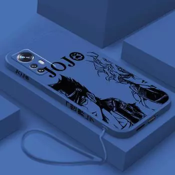 JOJO аниме милый для Xiaomi Mi 13 12T 12S 12X 11i 11X 11T 10T 10S Lite Pro ультра жидкий левый веревочный мягкий чехол для телефона Mi 11 Pro