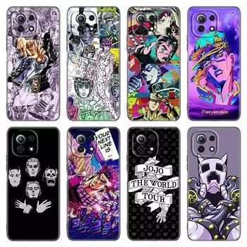 Чехол для телефона JoJo Bizarre Adventure для Xiaomi Mi POCO X3 NFC GT M4 M3 12 11T 10T Pro A3 11 Lite NE 5G 12X 11i F3, мягкий черный чехол Xiaomi Mi A3