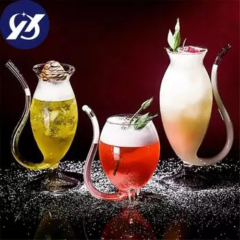 Joliann-Wine W skey Стеклянная термостойкая стеклянная чашка для сока, молока, чая, вина 200ml