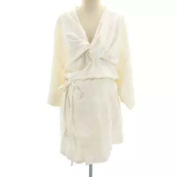 jonnlynx Made in Japan Linen Blend Short sleeve one piece M white Women Used