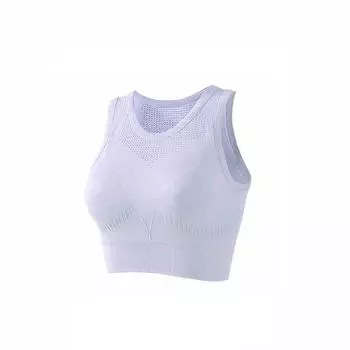 JOOMON High-End Women s Breathable Mesh Yoga Vest and Sports Bra Medium