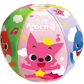 Jooyoung E&C Pinkfong Shark Family Melody Ball, разноцветные, популярные корейские игрушки
