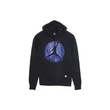 Jordan 11 Fleece Pullover Hoodie With Character Print Мужские топы Черный 823715-010 M