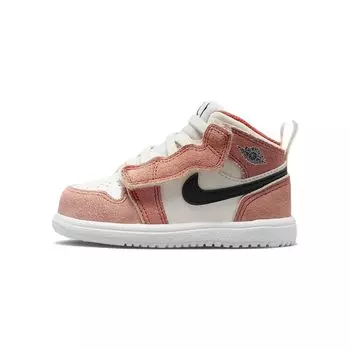 Jordan 1 Mid Alt SE Оранжевая замша (ТД) Детские кроссовки Team-Orange Sail White DZ4469-800 21