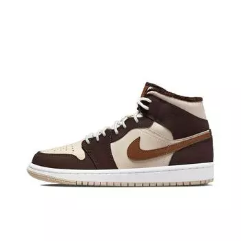 Jordan 1 Mid SE Brown Basalt Oatmeal (Women s)