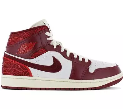 Jordan 1 Mid SE - Tiki Leaf - Кроссовки Баскетбольные кроссовки DZ2820-601 ОРИГИНАЛ