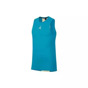 Jordan 23 Alpha Dri-Fit с буквенным принтом и логотипом с цветными блоками, тренировочная майка, мужские топы, синие 892072-433 M