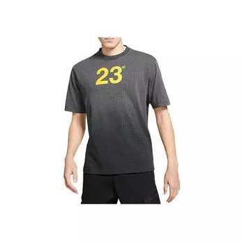Jordan 23 Engineered Mesh Gradient Round Neck Sport Pullover Футболка с короткими рукавами Мужские топы Железно-серый CV3378-010 M