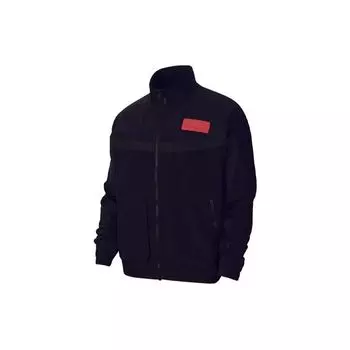 Jordan 23 Engineered Rubber Patch Свободная куртка с воротником-стойкой Мужские куртки Черные CN4579-010 S