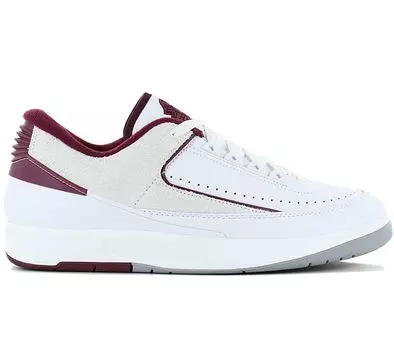 Jordan 2 Retro Low - Мужские кроссовки бело-красные DV9956-103 ОРИГИНАЛ EU 43 US 9.5 белый