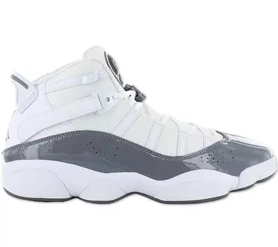 Air Jordan 6 Rings — Мужские баскетбольные кроссовки бело-серые 322992-121 ОРИГИНАЛ EU 42 US 8.5 белый