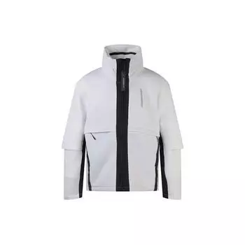 Jordan Air 23 Engineered Patchwork на молнии с воротником-стойкой, мужская куртка, белая BQ5766-100 L